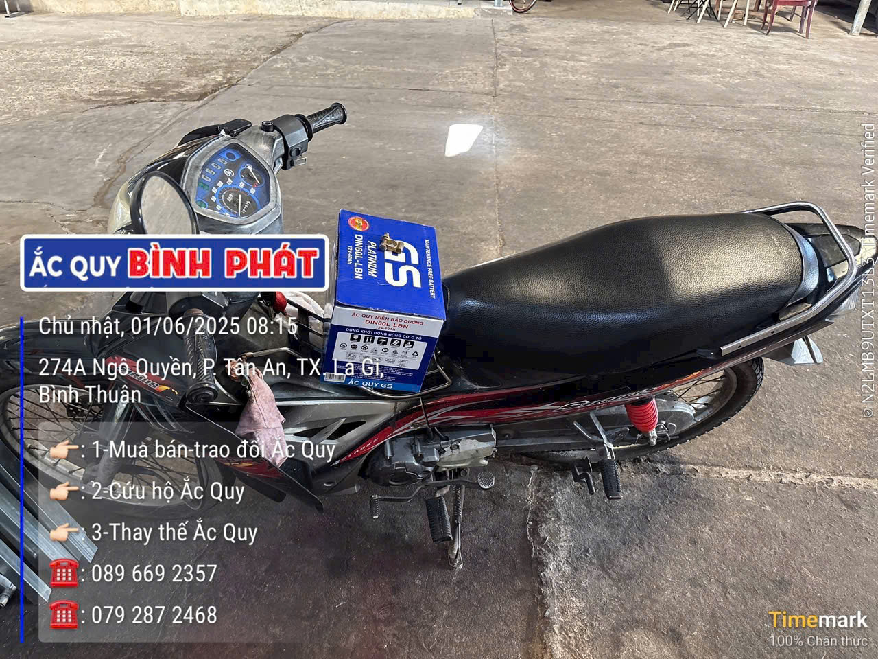 ắc quy lagi bình phát